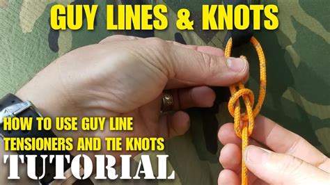 securing tent guy lines